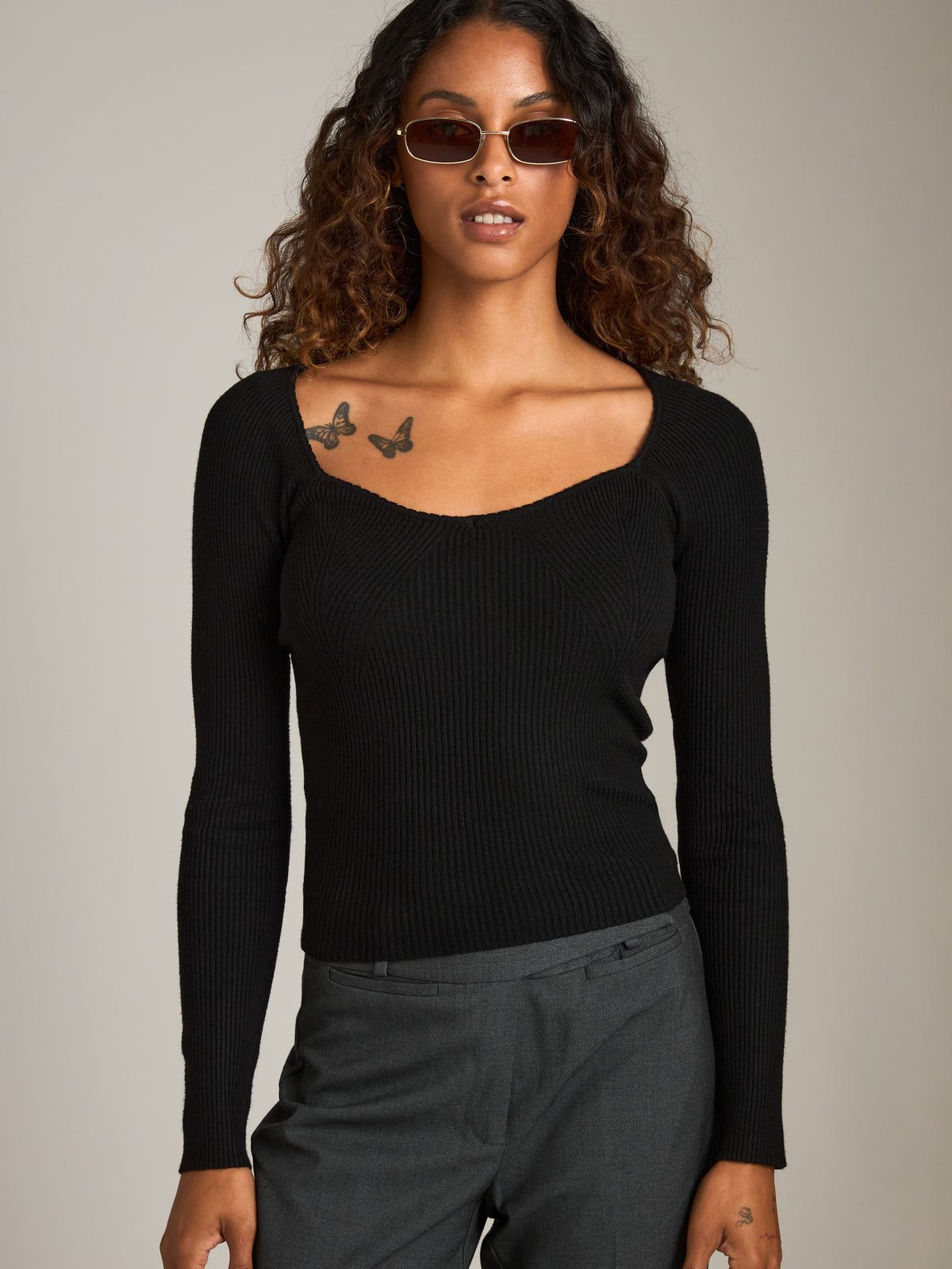 MONK & LOU - Anya Sweetheart Sweater - 