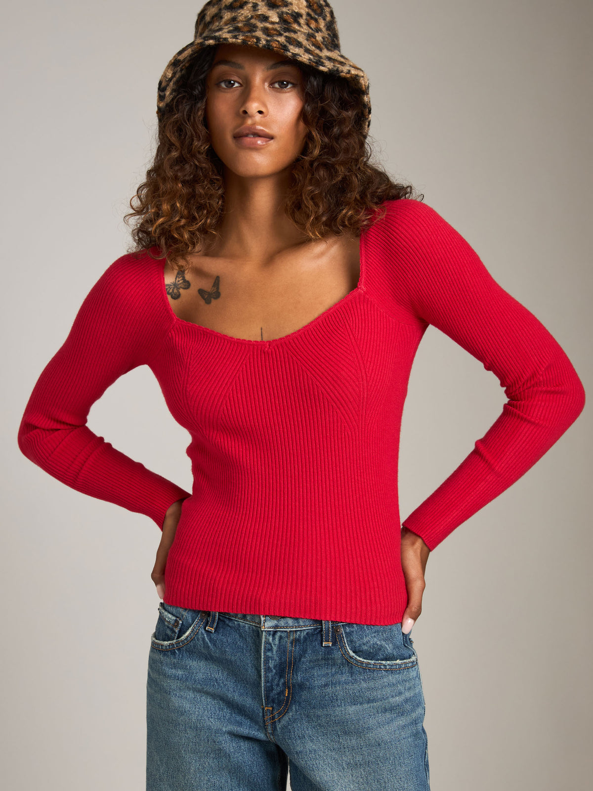 MONK & LOU - Anya Sweetheart Sweater - 