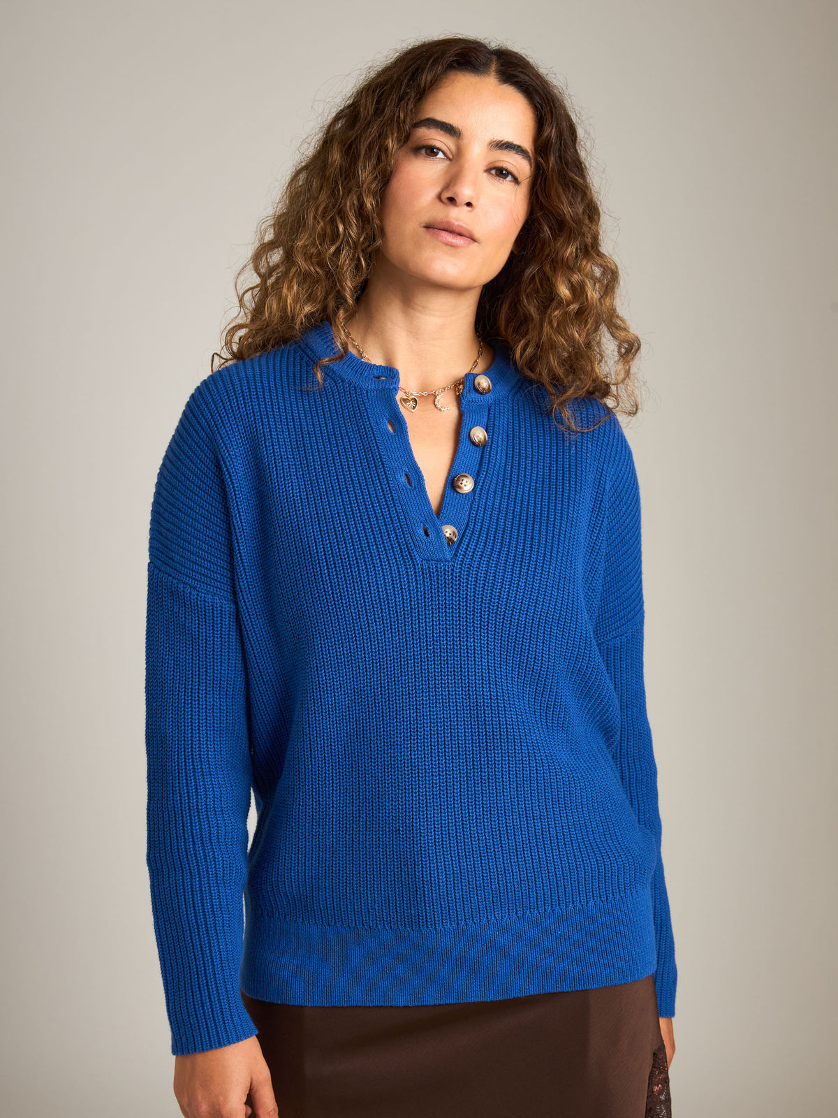 MONK & LOU - Neda Henley Sweater - 