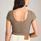 MONK & LOU - Dace Low Back Scoop Top - 