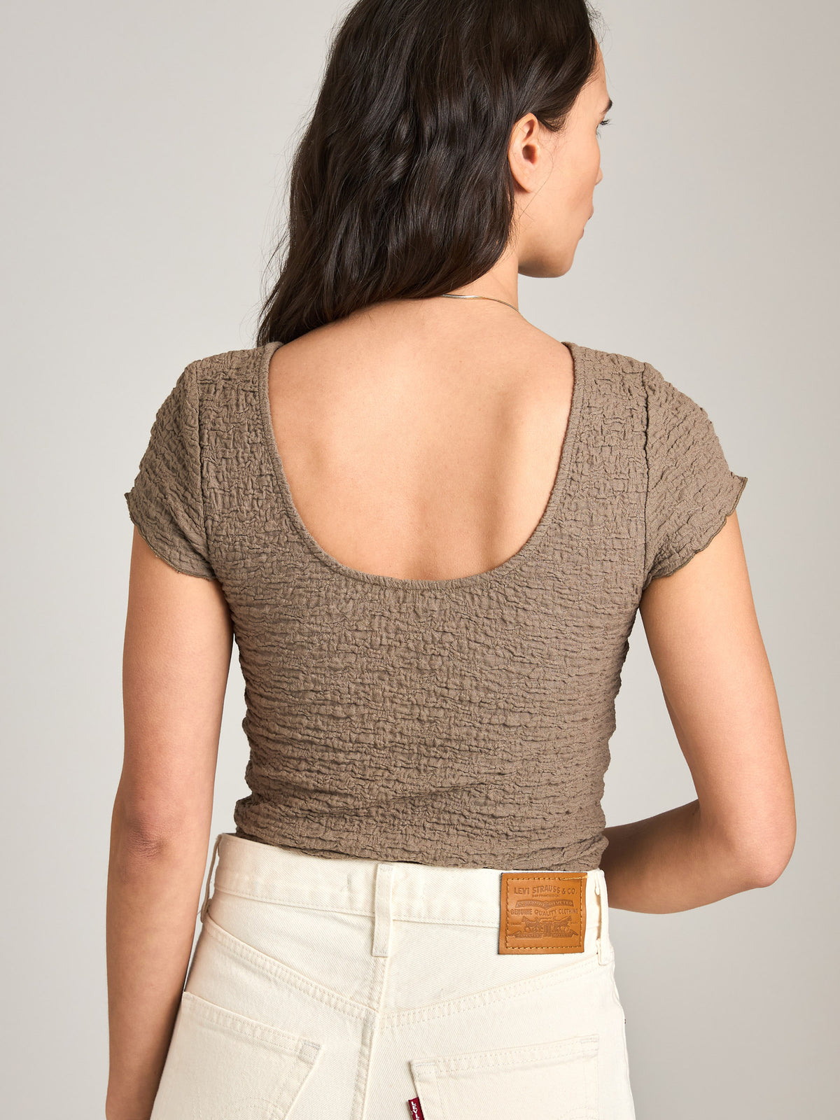 MONK & LOU - Dace Low Back Scoop Top - 