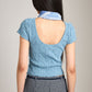 MONK & LOU - Dace Low Back Scoop Top - 