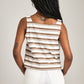 MONK & LOU - Morri Square Neck Shell - 