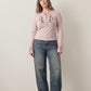 FREE PEOPLE - Fleur Embroidered Longsleeve Henley Top - 