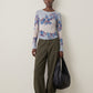 FREE PEOPLE - Lilly Printed Longsleeve Top - 