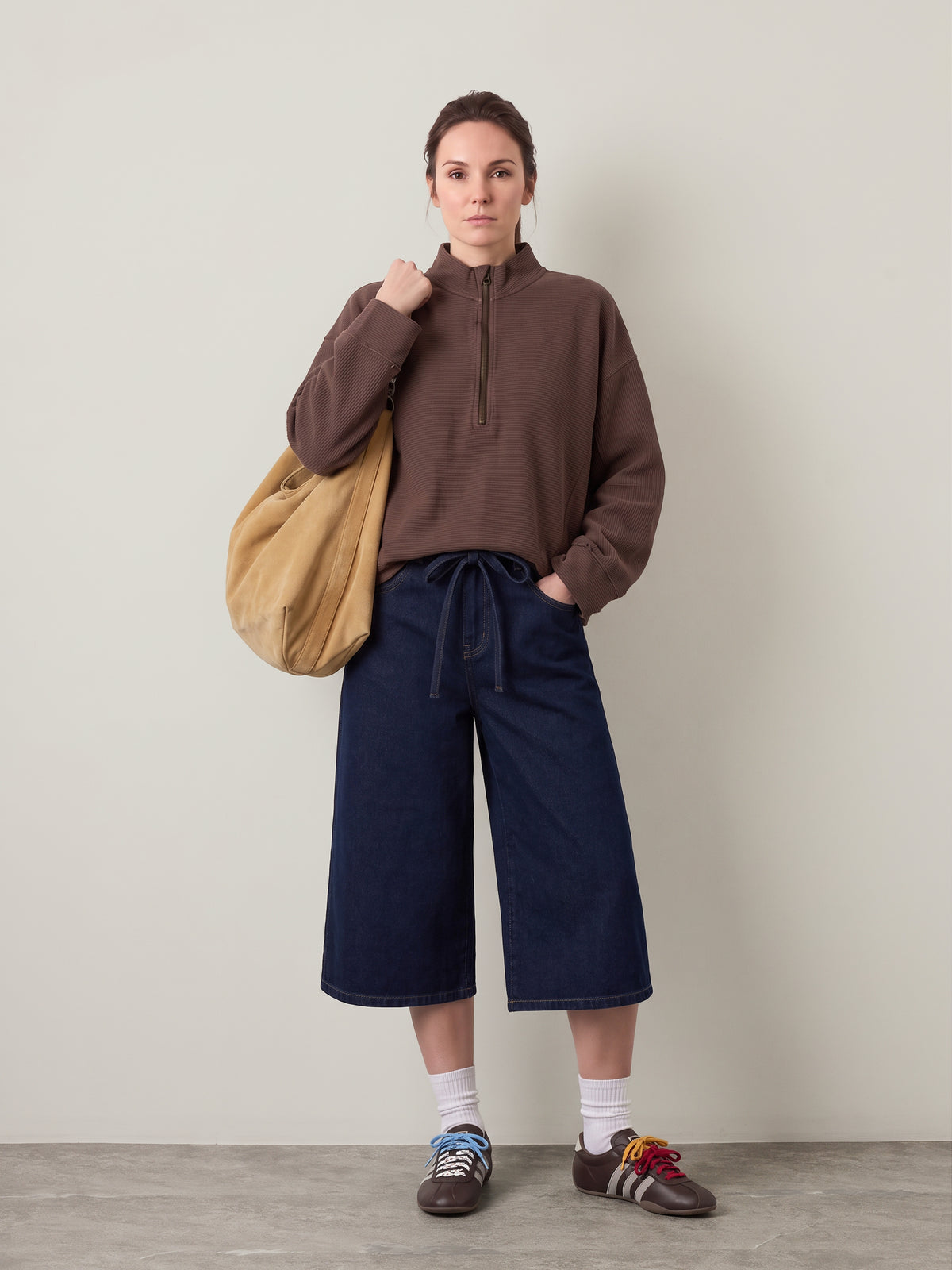 FREE PEOPLE - Celeste Quarter-Zip Top - 