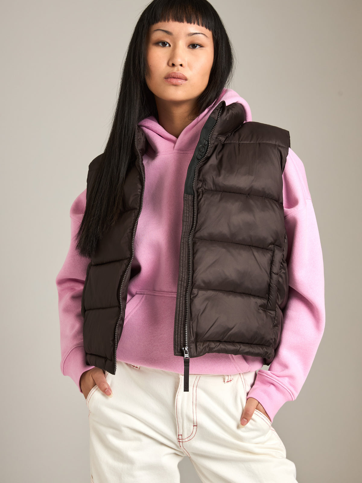 PGD - Colton Puffer Vest - Dark Cocoa