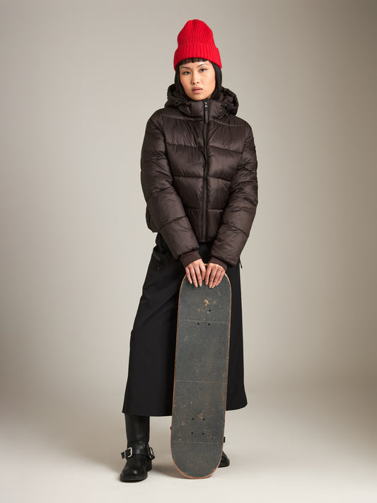 PGD - Jose Puffer Jacket - Dark Cocoa