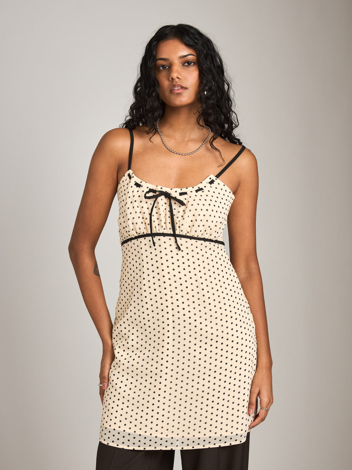 PROPAGANDA - Francine Printed Empire Slip Dress - 