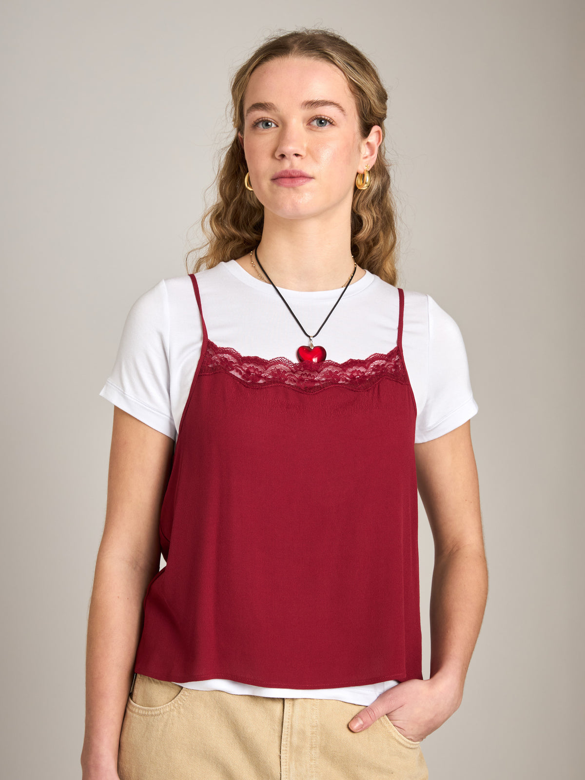 PROPAGANDA - Marjorie Lace Trim Tank - 