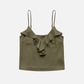 MONK & LOU - Sabrina Ruffle Tank Top - 