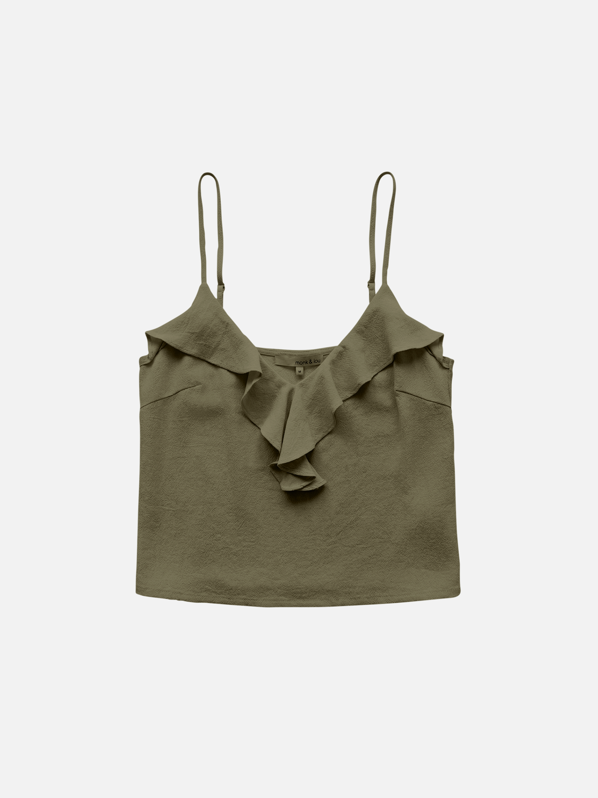 MONK & LOU - Sabrina Ruffle Tank Top - 