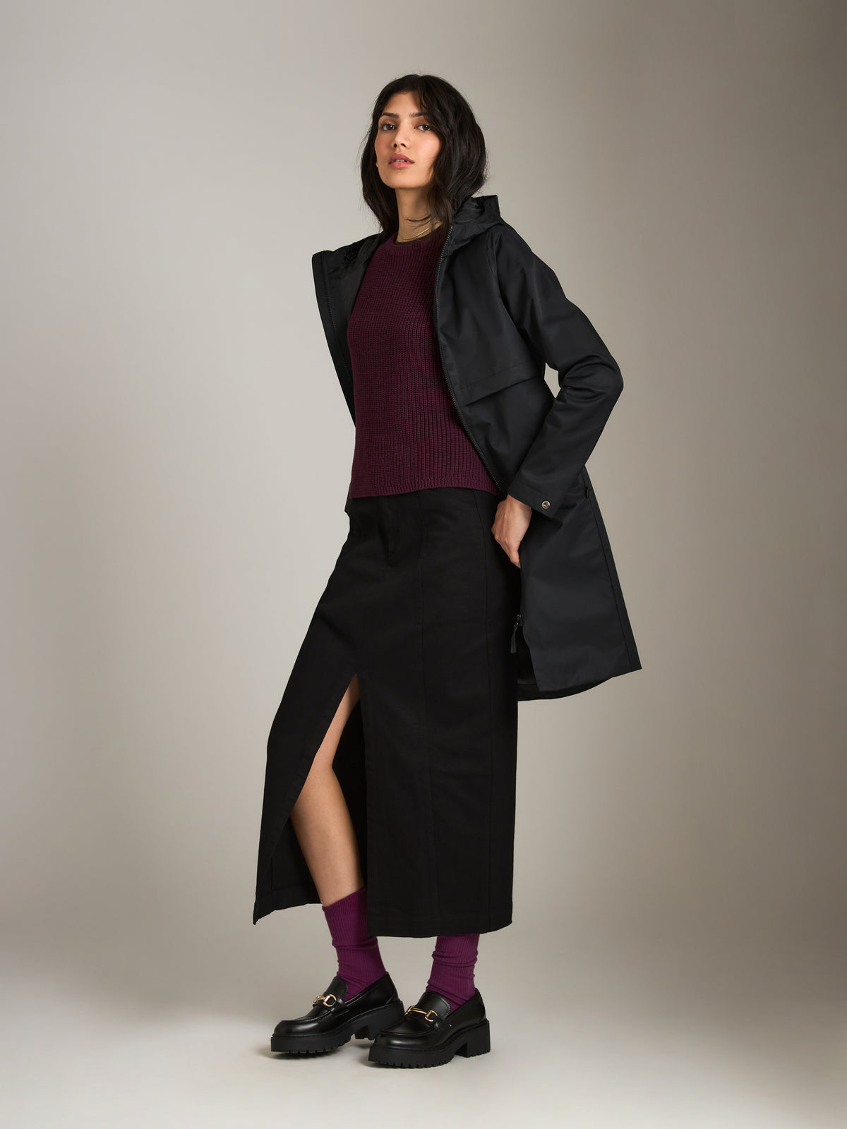 MONK & LOU - Maya Water Repellent Jacket - Black