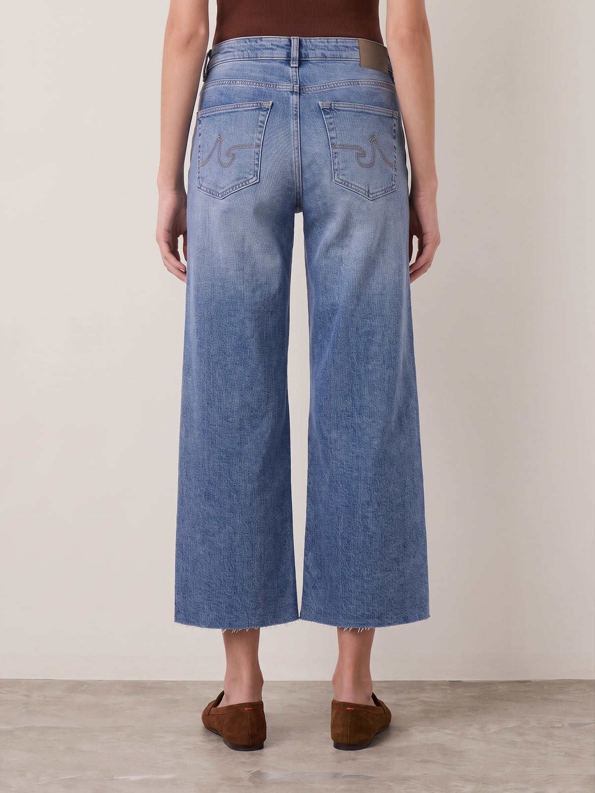 Saige Wide Leg Cropped Jeans