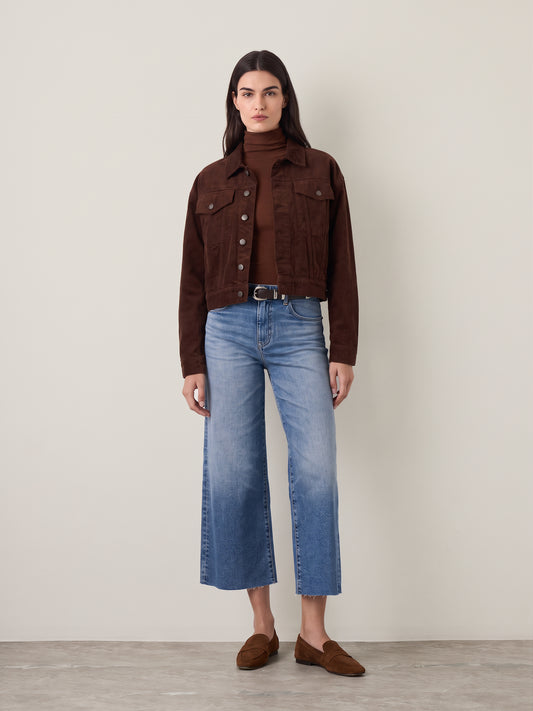 Saige Wide Leg Cropped Jeans