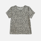 MONK & LOU - Printed Virgo T-Shirt - Black White Mini Leopard