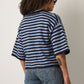 LOVEFINN - Kelsey Stripe Three-Quarter Sleeve Striped Cardigan - 