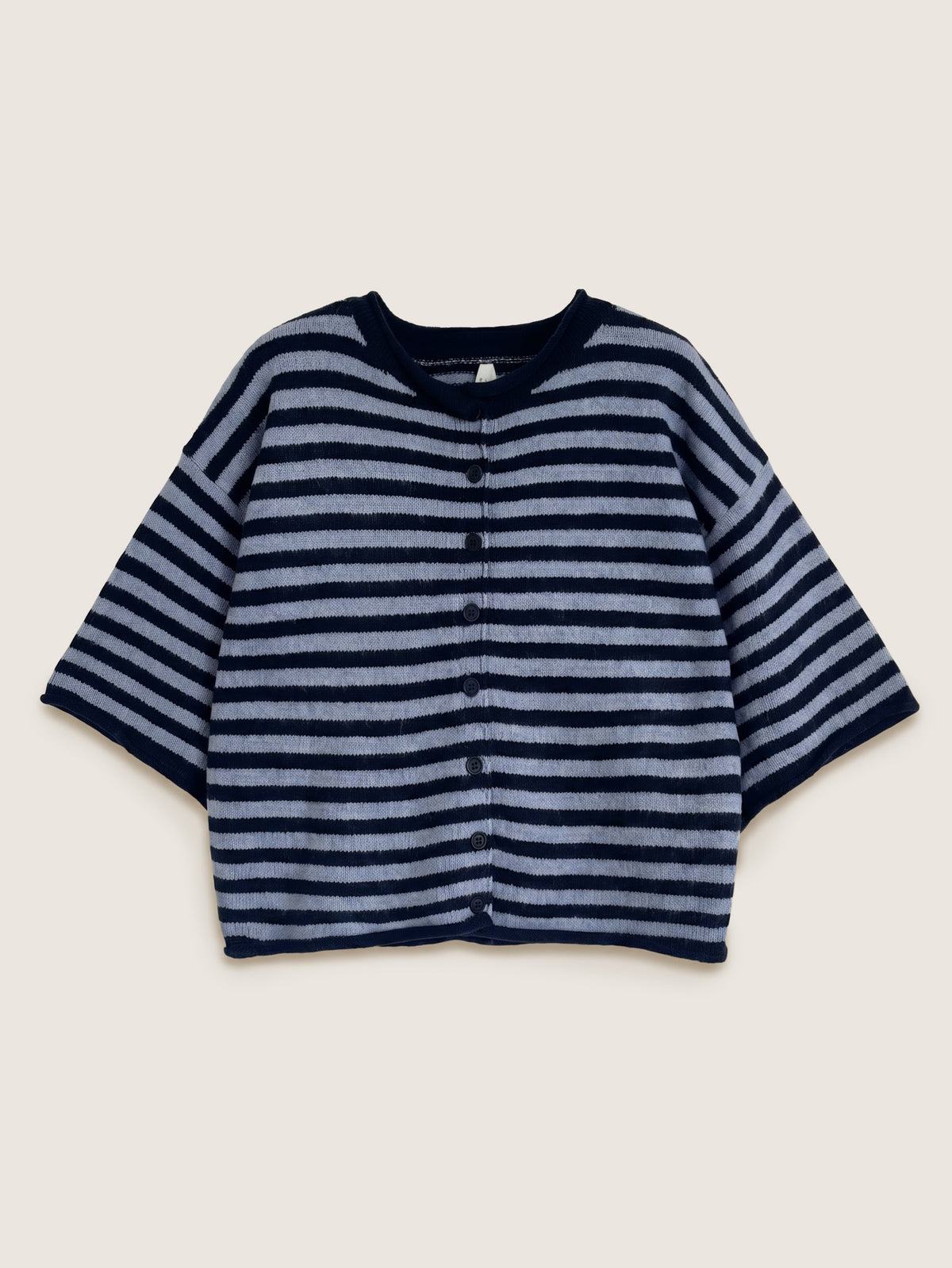 LOVEFINN - Kelsey Stripe Three-Quarter Sleeve Striped Cardigan - 