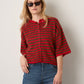 LOVEFINN - Kelsey Stripe Three-Quarter Sleeve Striped Cardigan - 