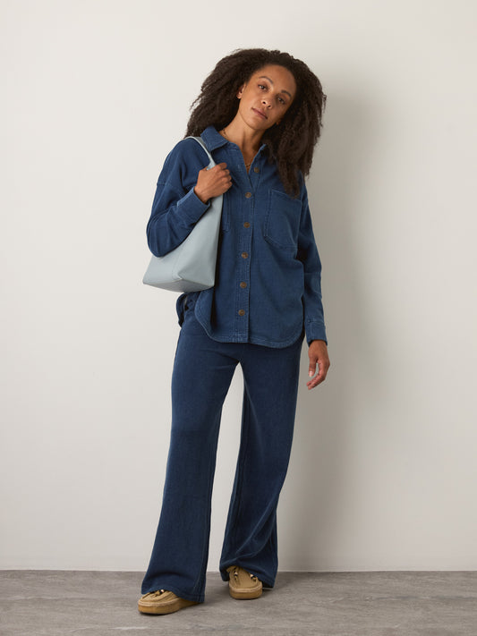 Z SUPPLY - Hunter Denim Knit Pants - Indigo