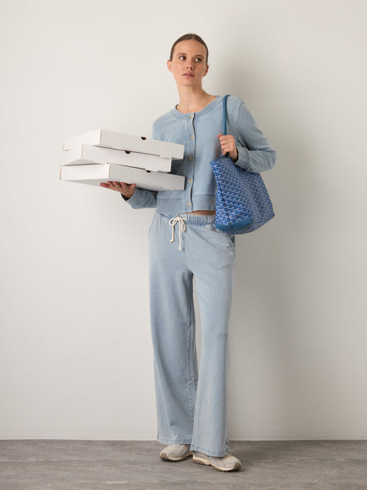 Z SUPPLY - Hunter Denim Knit Pants - Ocean Air Indigo