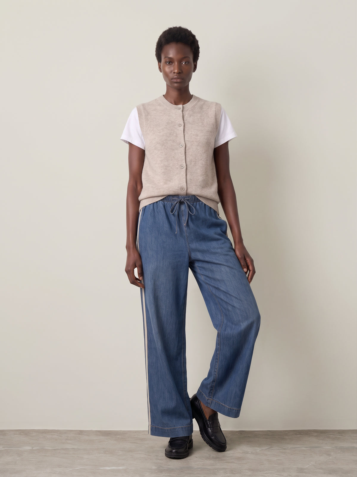 Z SUPPLY - The Sidelines Denim Track Pants - 