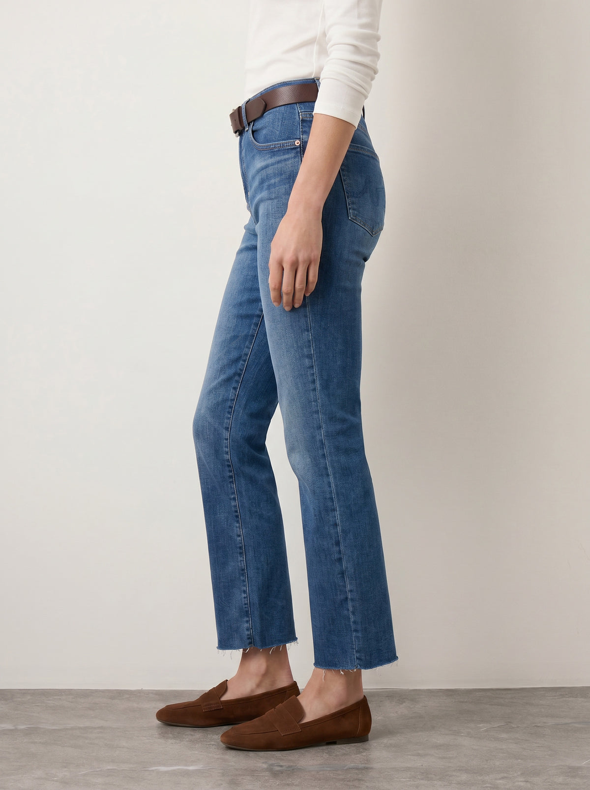 AG - Farrah Cropped Bootcut Jeans - 