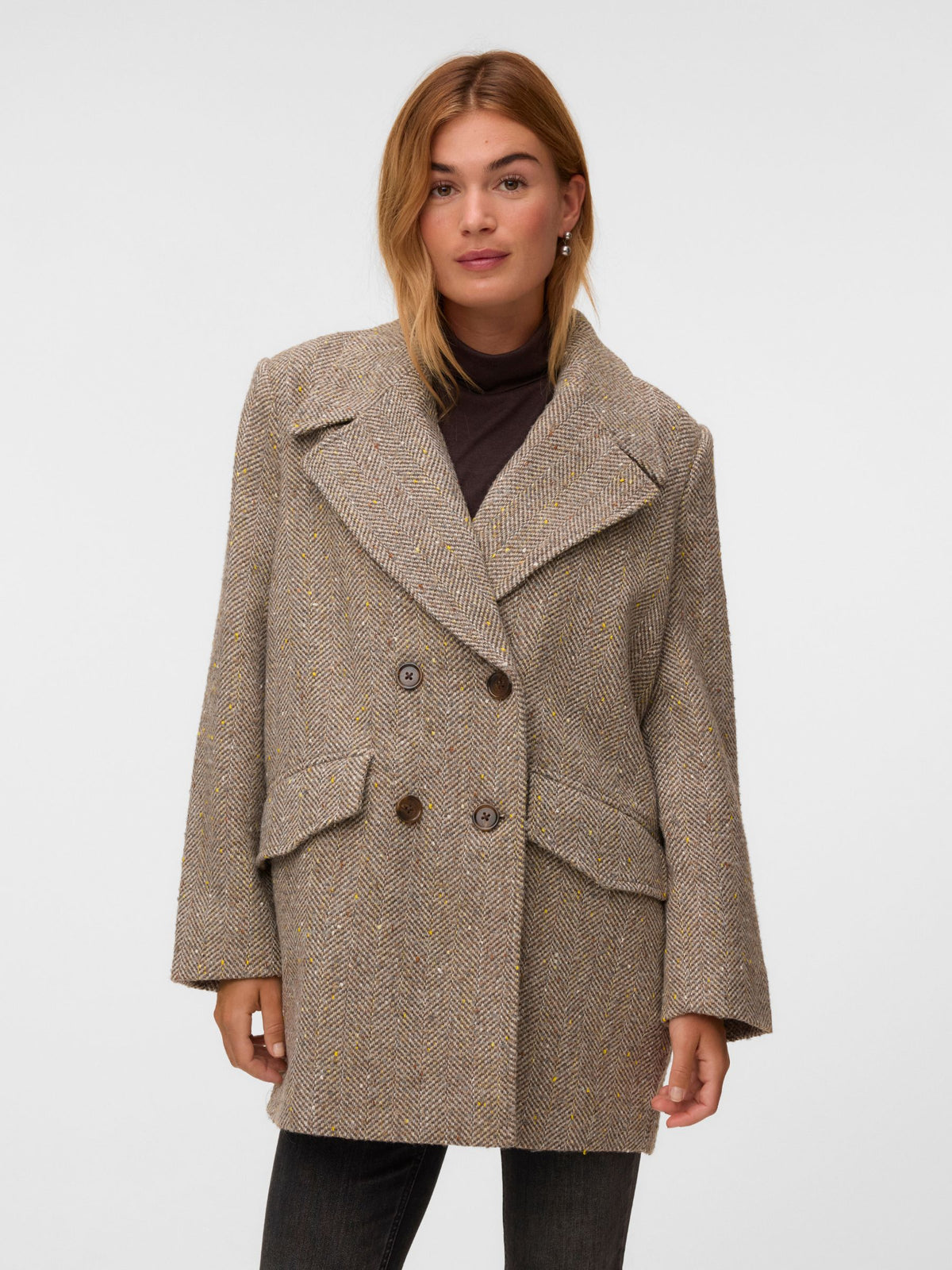 VERO MODA - Coraline Spread Collar Coat - 
