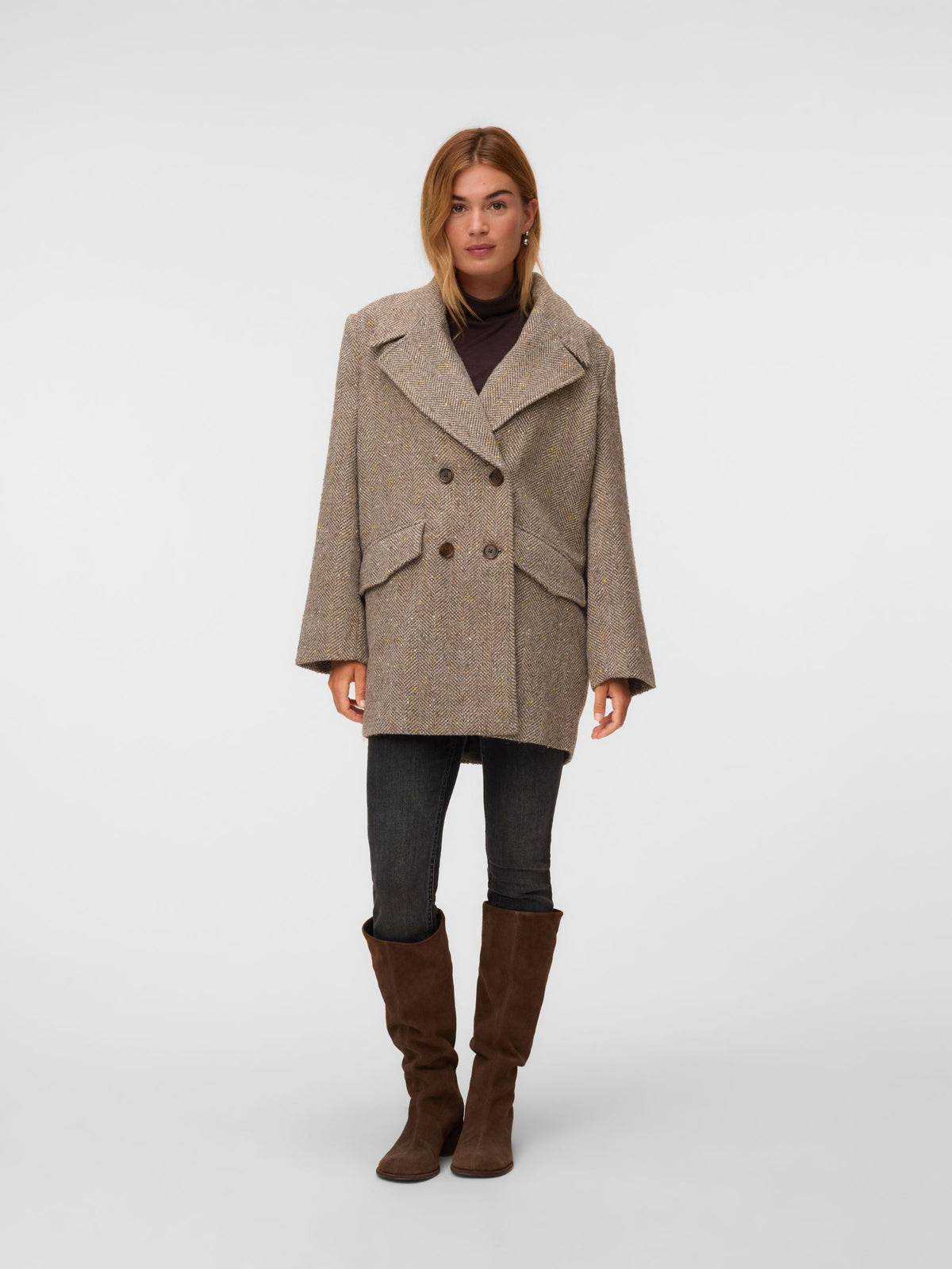 VERO MODA - Coraline Spread Collar Coat - 