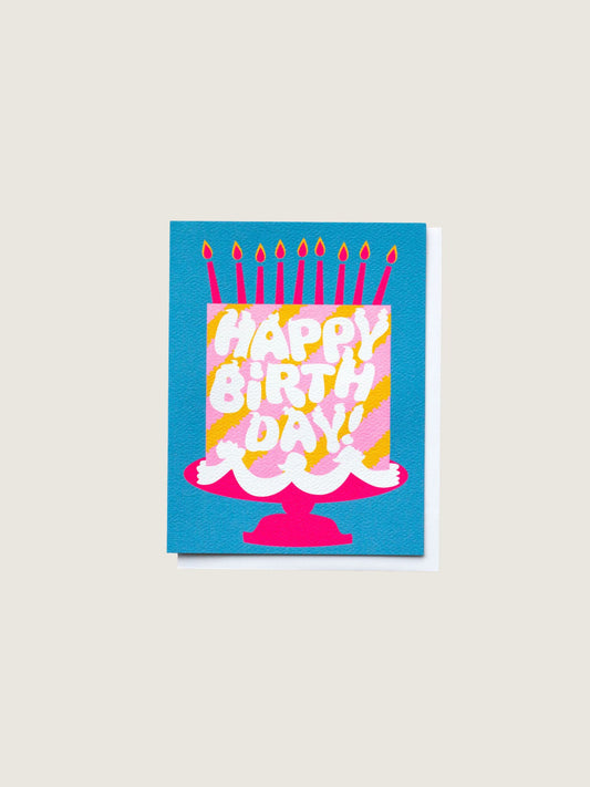 Happy Birthday Pink Cake Dreams Card