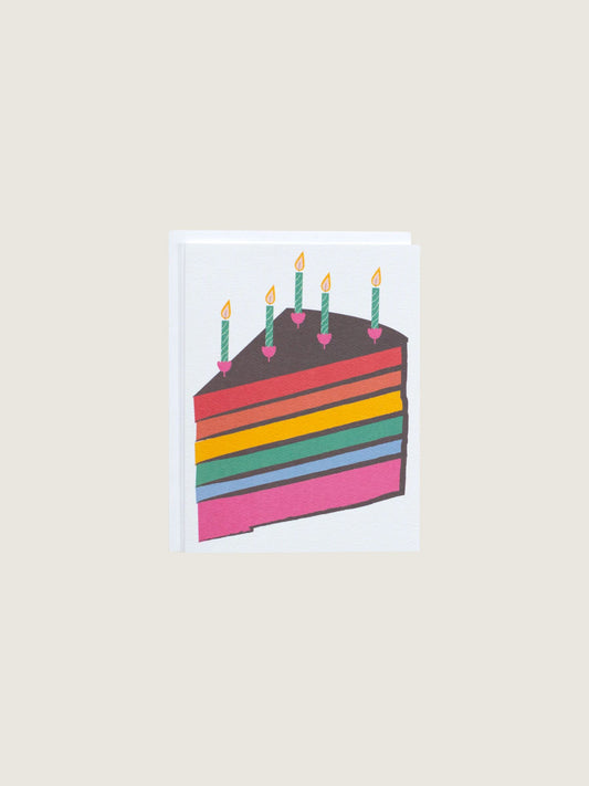 Rainbow Cake Card
