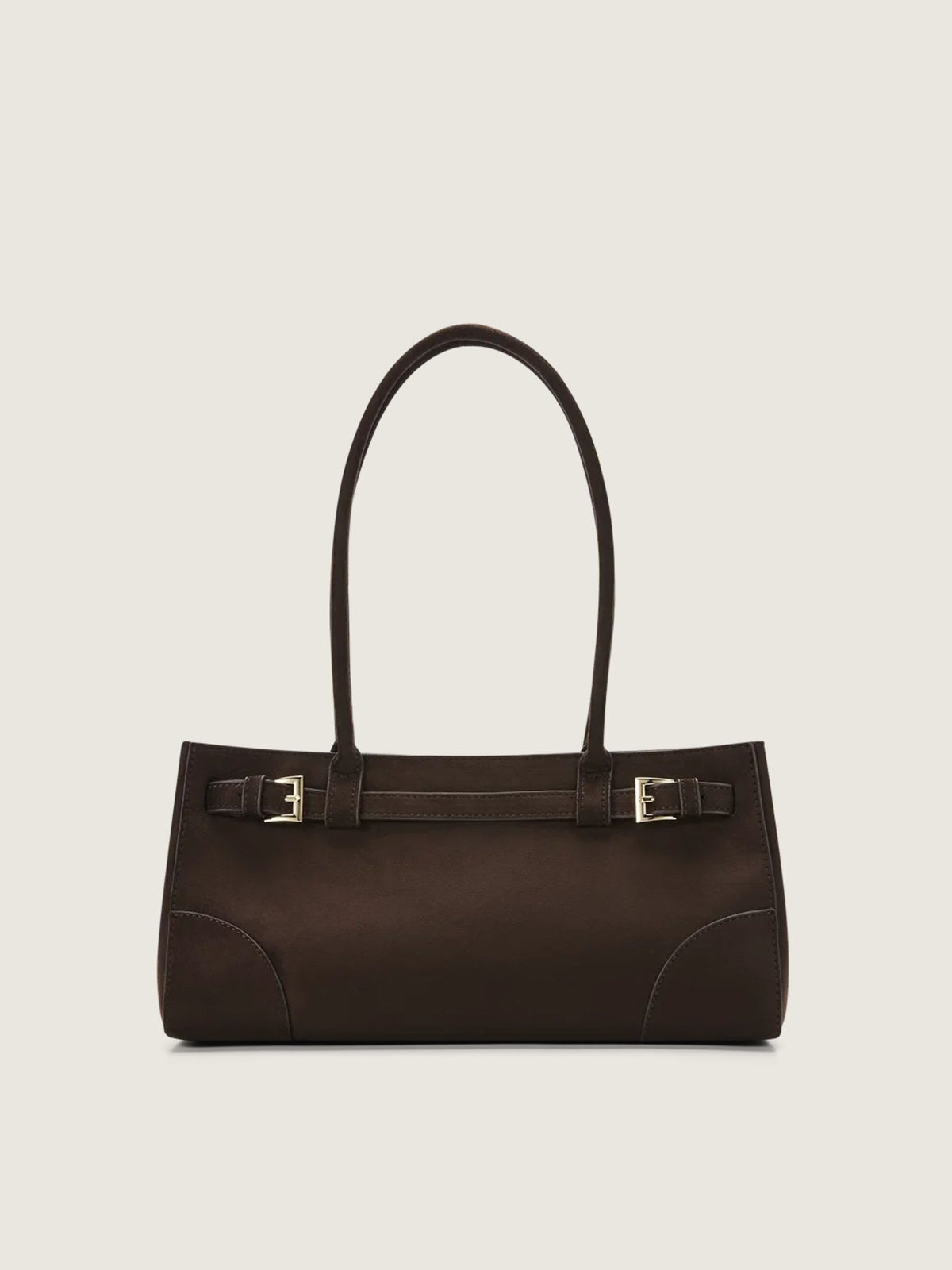 BILLINI - Nadia Shoulder Bag - Dark Chocolate Suede