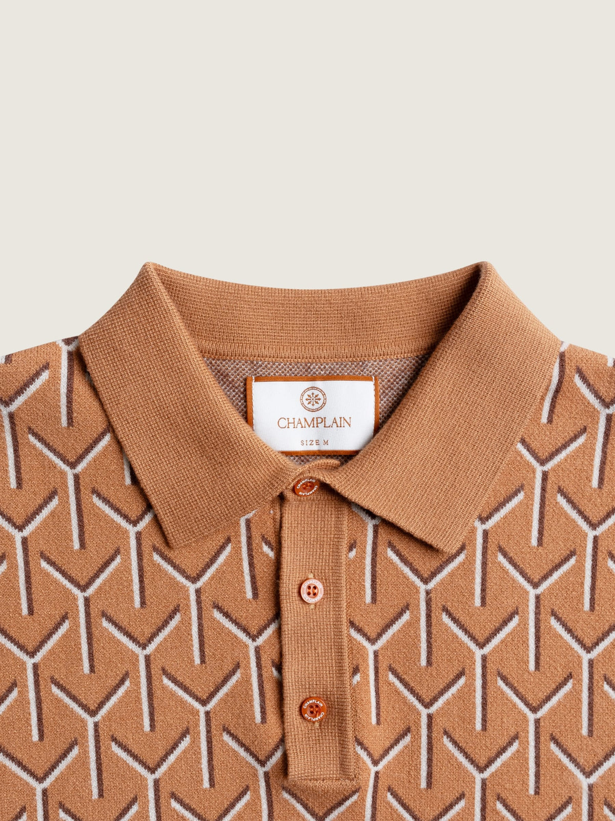 CHAMPLAIN - Chevron Knit Polo - 