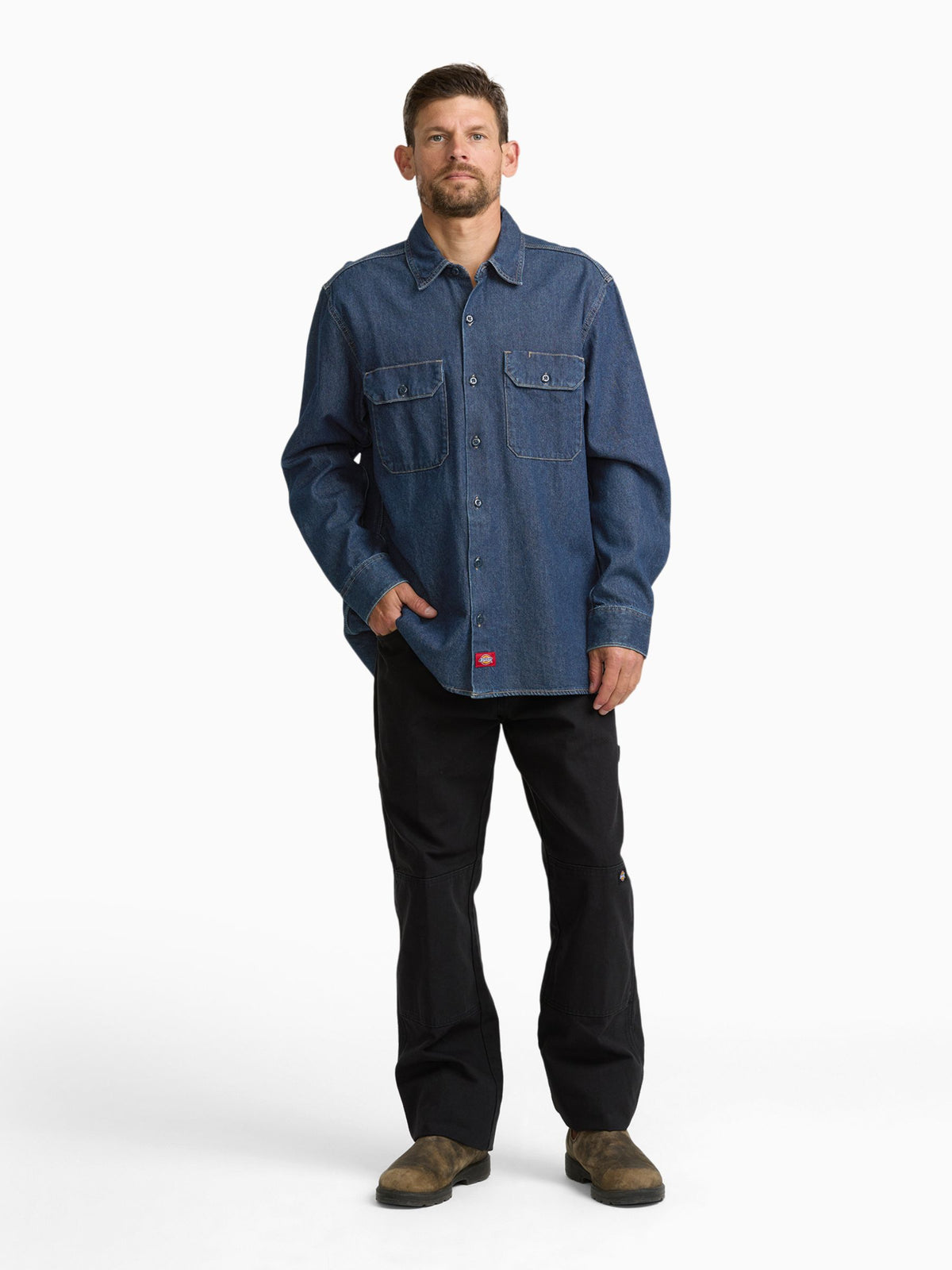 DICKIES - Longsleeve Denim Shirt - 