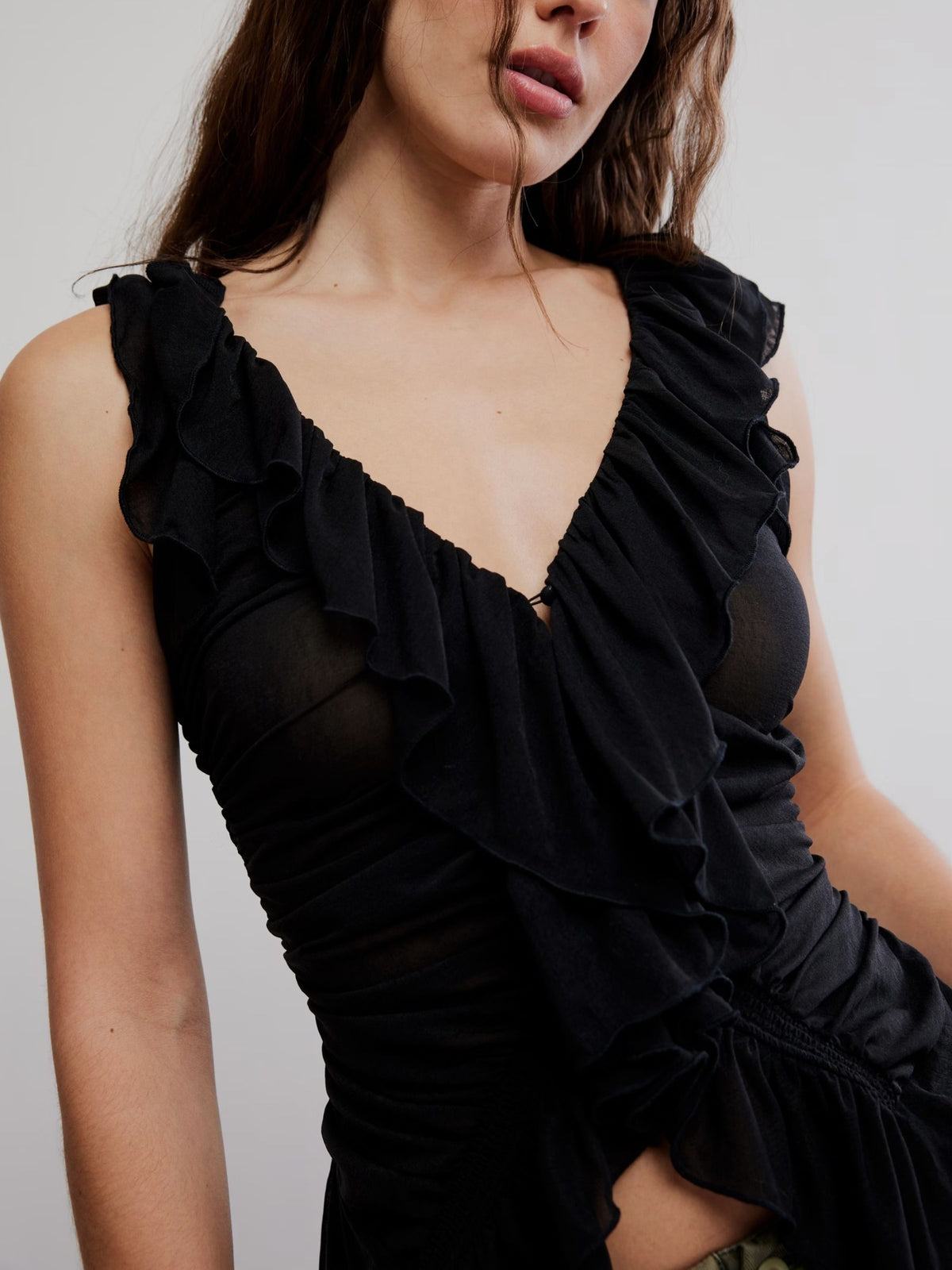 FREE PEOPLE - Blythe Mesh Vest - 