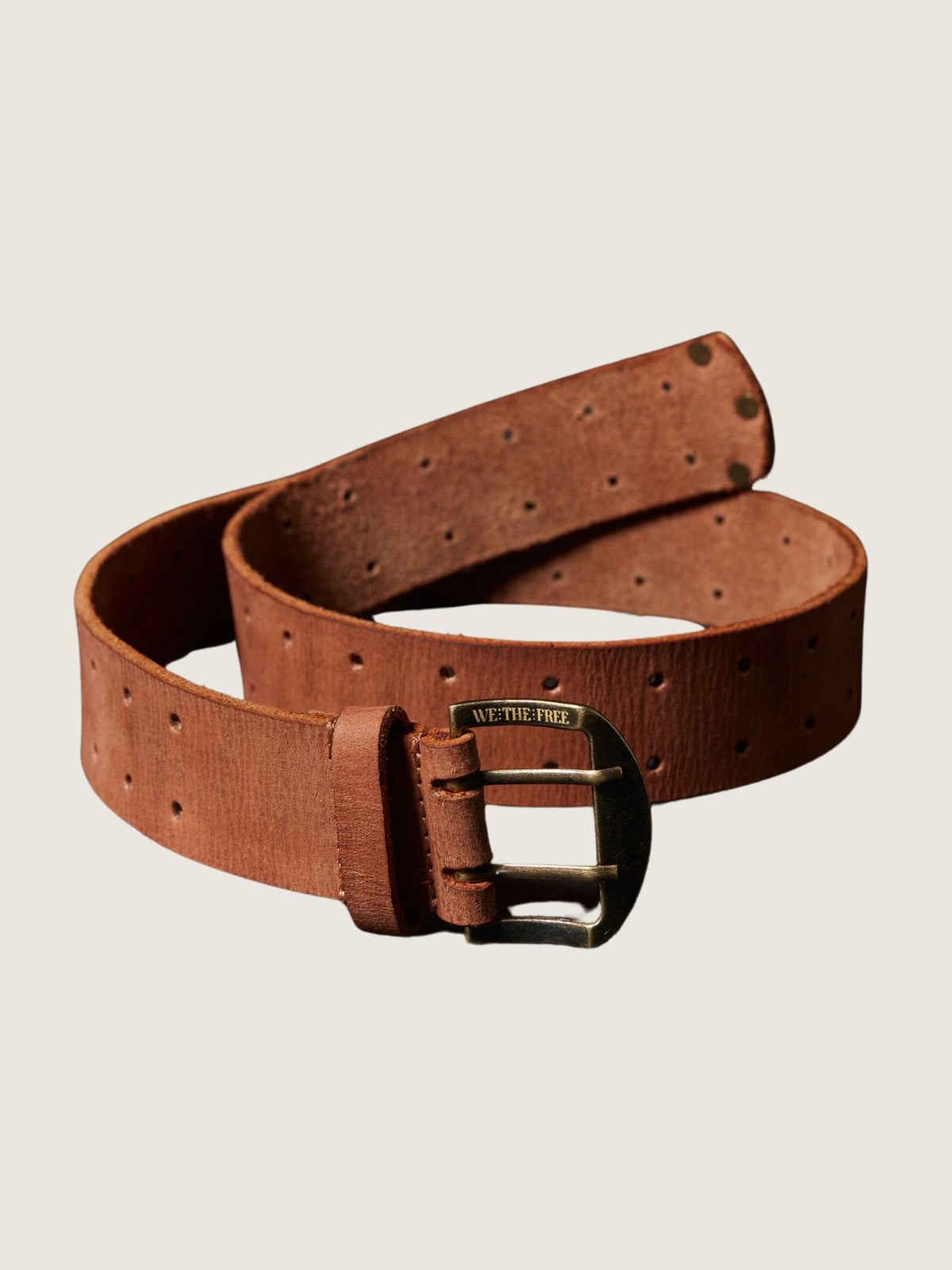 FREE PEOPLE - Double Cross Belt - Cognac