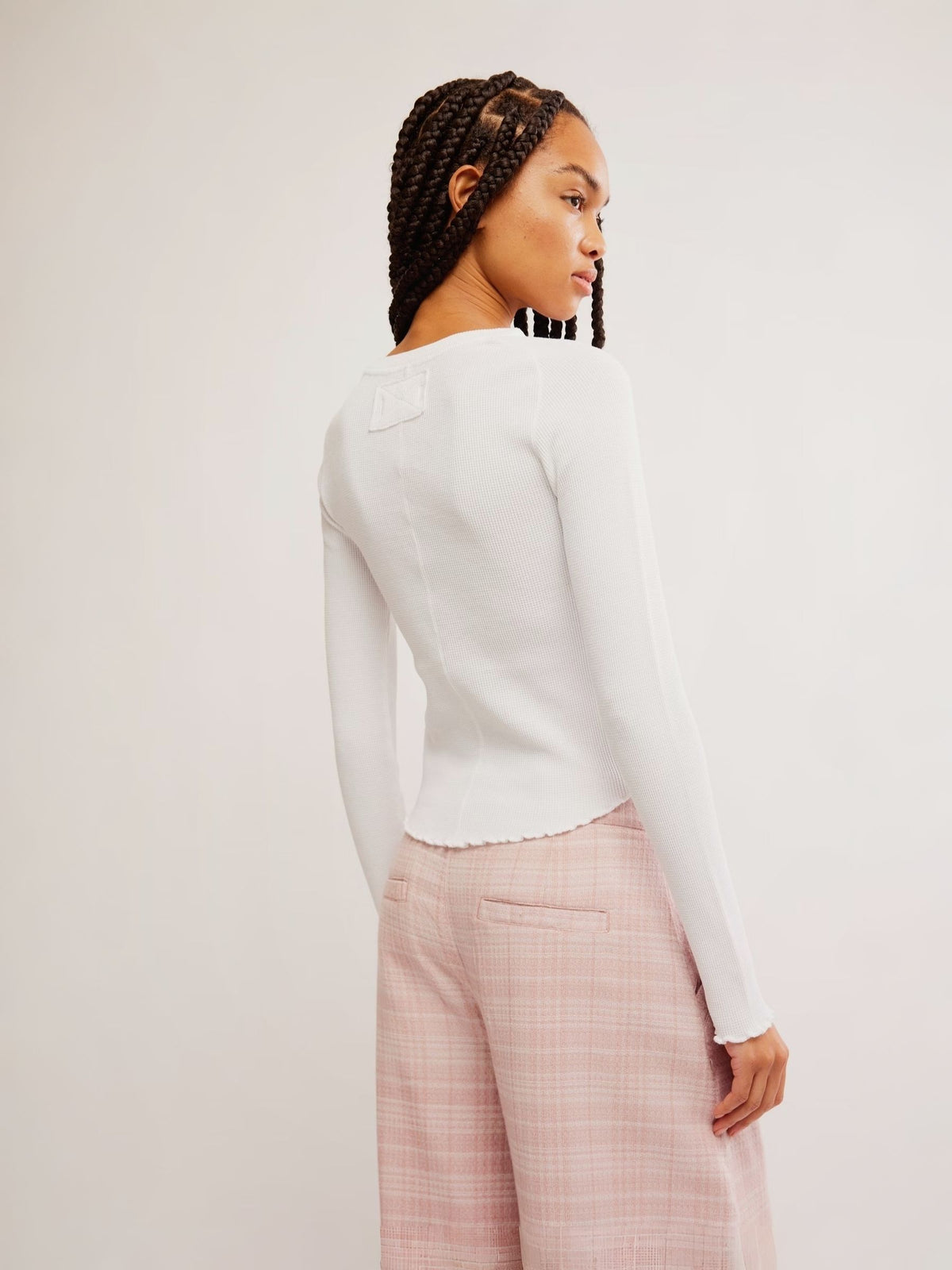 FREE PEOPLE - Easy Does It Longsleeve Top - 