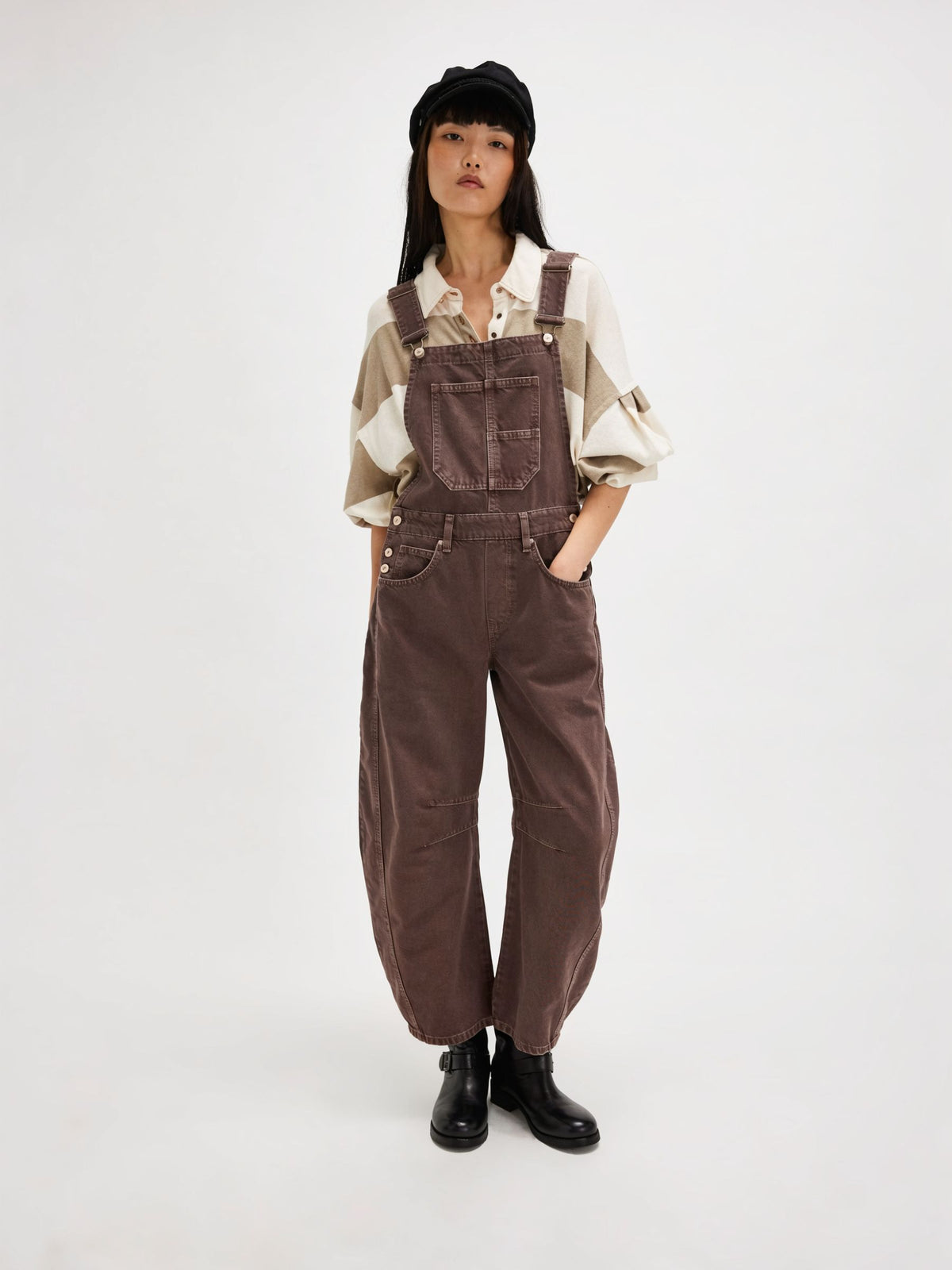 FREE PEOPLE - Good Luck Barrel Overalls - 