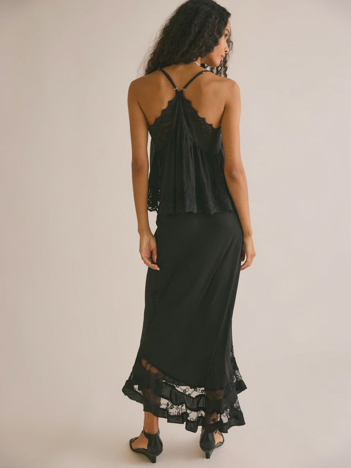 FREE PEOPLE - Long Lost Lover Slip Skirt - 