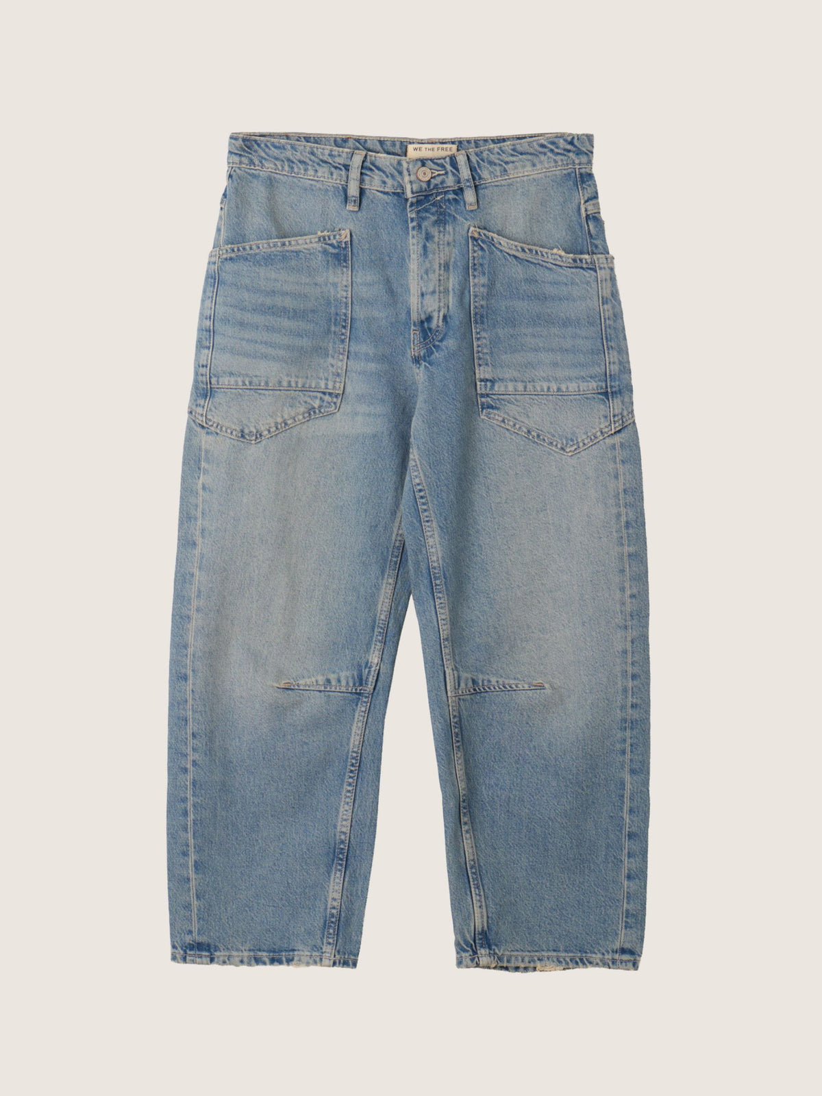 FREE PEOPLE - Moxie Minimalist Barrel Jeans - 