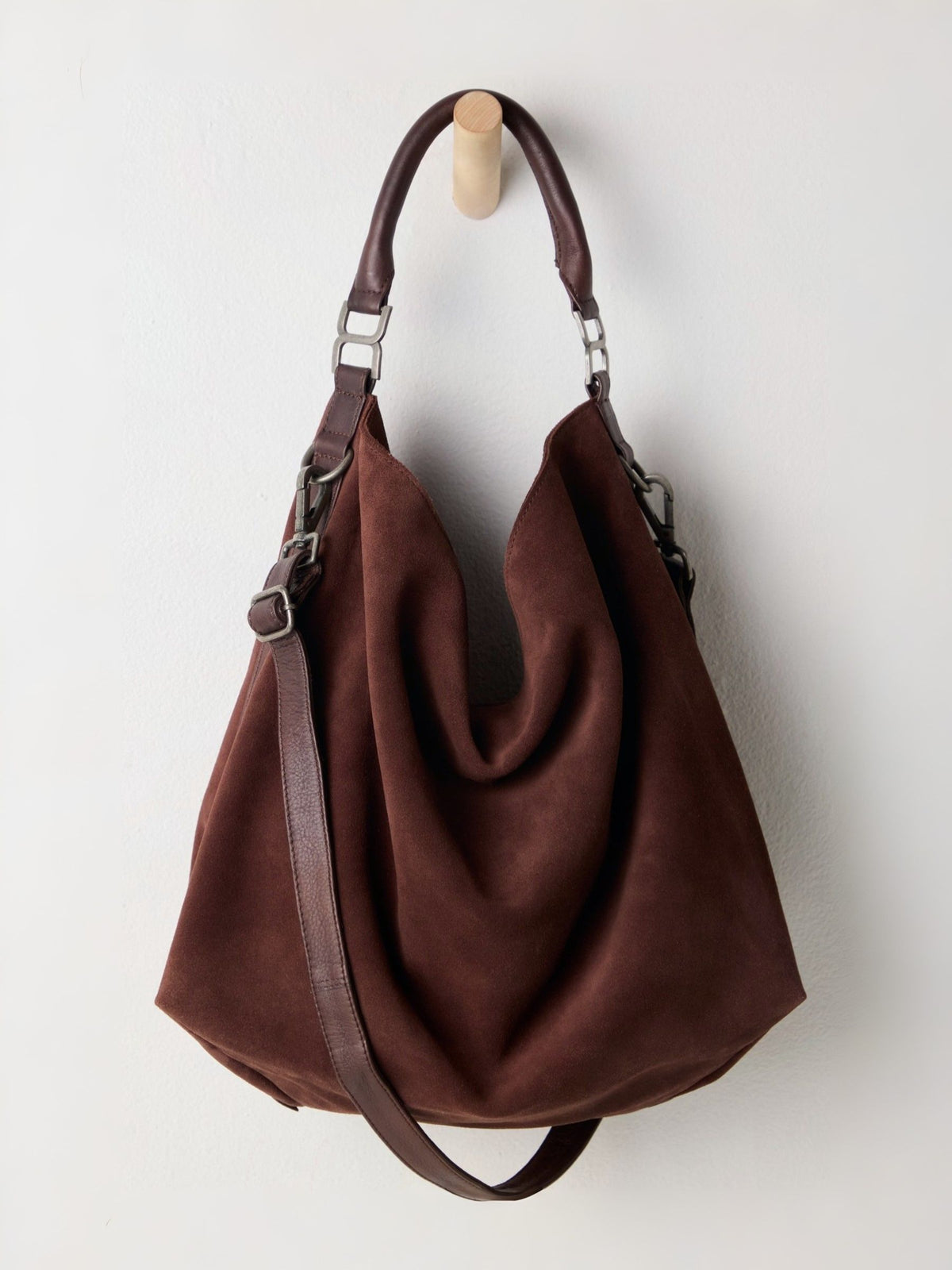 FREE PEOPLE - Suzie Suede Slouch Tote Bag - 