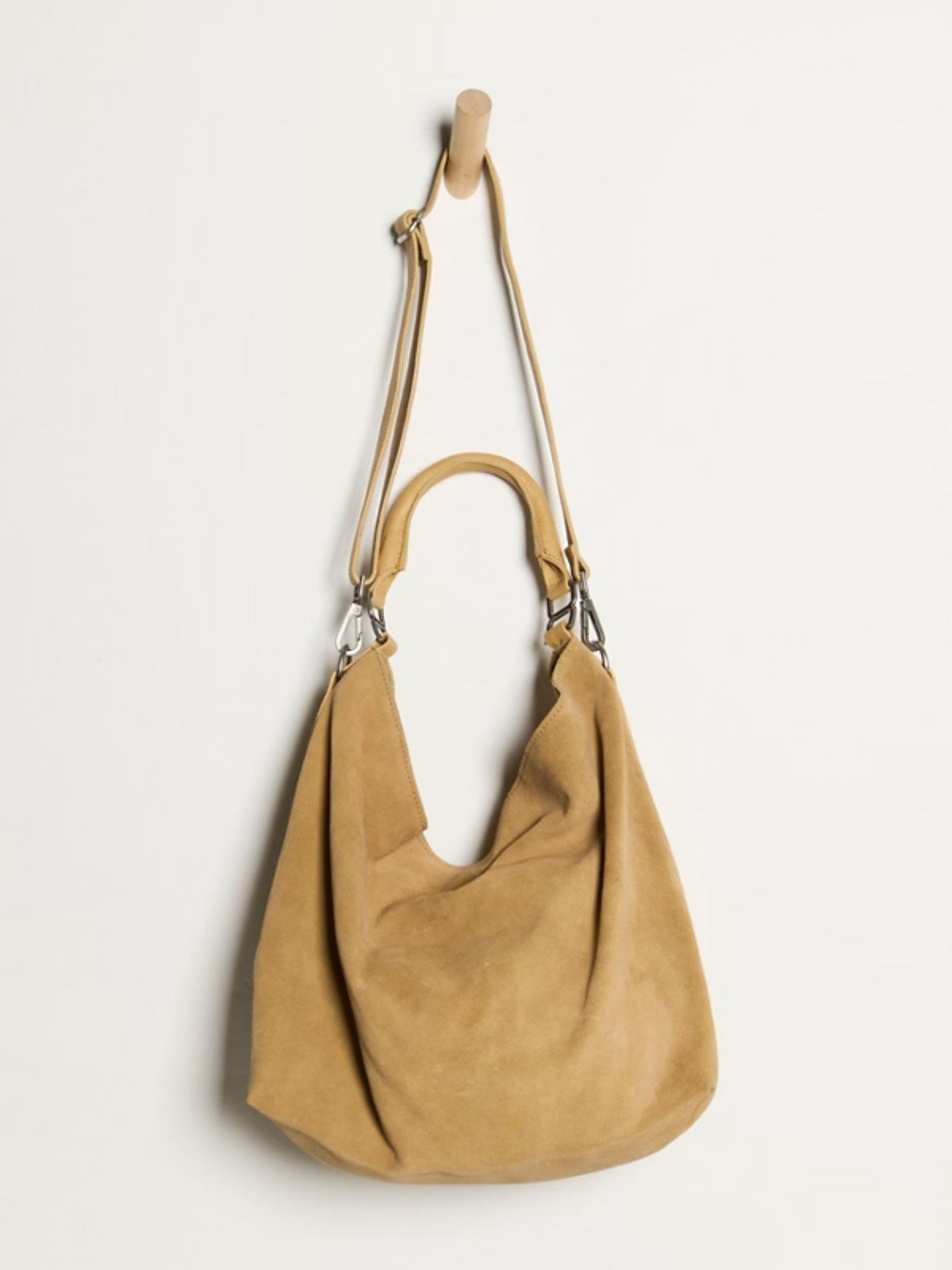FREE PEOPLE - Suzie Suede Slouch Tote Bag - Harvest Gold