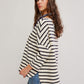 FREE PEOPLE - Two Sense Striped Longsleeve T-shirt - 