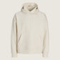 JACK & JONES - Barron Interlock Hoodie - White Melange