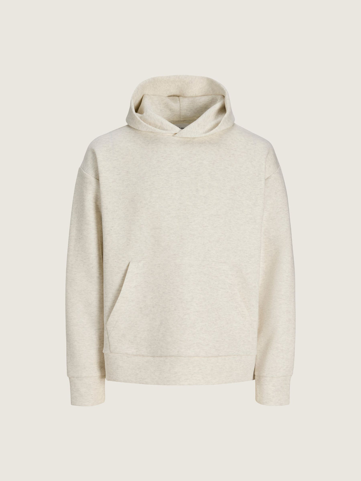 JACK & JONES - Barron Interlock Hoodie - White Melange