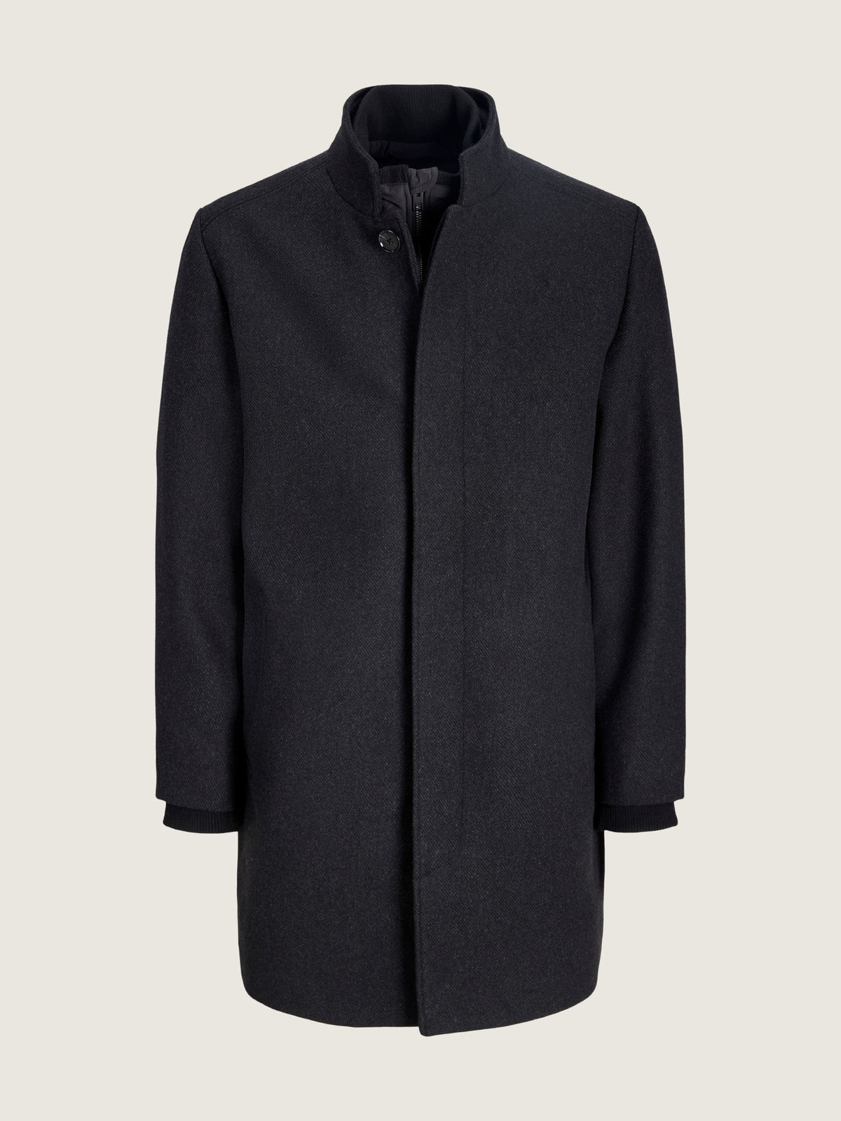 JACK & JONES - Melton Wool-Blend Coat - 
