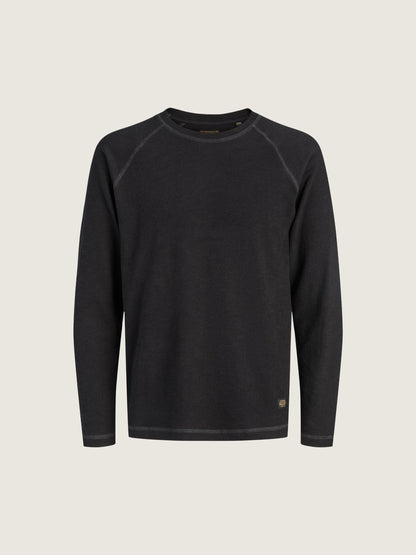 JACK & JONES - Premium Caleb Longsleeve Top - Black