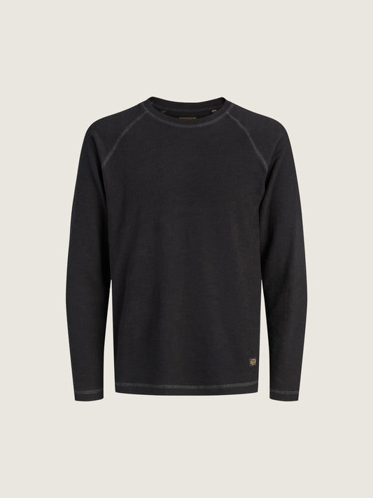 JACK & JONES - Premium Caleb Longsleeve Top - Black