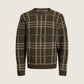 JACK & JONES - Premium Simon Souffle Sweater - Forest Night Check