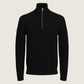 JACK & JONES - Stanley Half Zip Pullover Sweater - Black